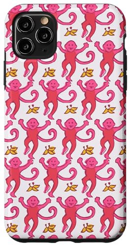 Pink Roller Monkey Funny Cute Rabbit monkey Case for iPhone 11 Pro Max