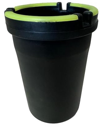 Rauchfreier Aschenbecher, leuchtet im Dunkeln, perfekt für Auto-Becherhalter (1 Stück)