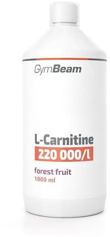 GymBeam L-Carnitin Liquid, 2200 mg pro Tagesdosis - natürlicher Fatburner zur Gewichtsabnahme, Ideal Pre-Workout und für Energiegewinnung, Angenehmer Geschmack, (1000 ml, Forest Fruit)