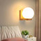 DELIPOP Wandleuchte Innen Holz, E27 Vintage Wandlampe Innen mit Glas Lampenschirm, Moderne Wandbeleuchtung für Schlafzimmer Flur Wohnzimmer Esszimmer Küche Treppen