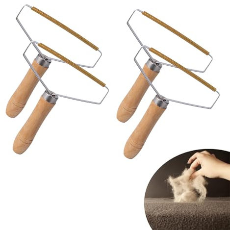 2 PCS Carpet Scraper, Carpet Scraper Tool, Reusable Lint Roller, Carpet Lint Roller, Carpet Lint Remover, Lint Removal Pro Tool for Cleaning Pet Hair on Carpets, Sofas, Beds, Blankets, Clothe