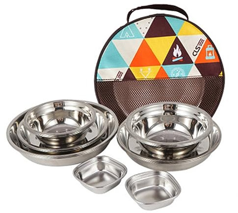 BESPORTBLE Set De Vaisselle De Camping De Récipients De Voyage Service De Table Extérieur Léger Et Compact Facile à Ranger Transporter