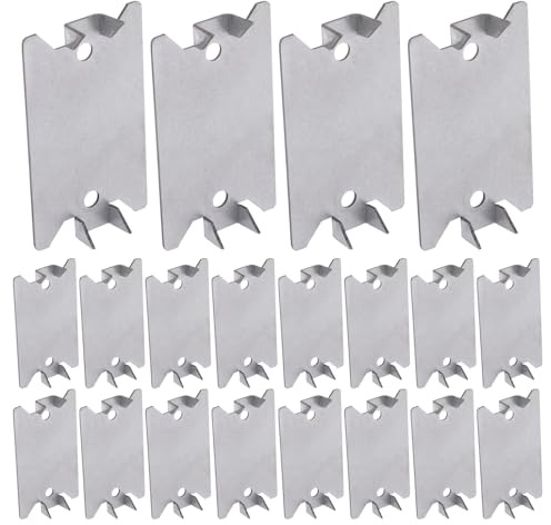 BENLIUDH 20pcs Nail Plates Electrical Cable Protector for Wood Studs, 2.5 X 1.5 Inch Nail Plate for Protection Plumbing and Wiring