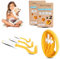 Tick Twister 3 Zeckenhaken für Hunde, Katzen und Menschen – Zeckenzange 3er Set mit Aufbewahrungsbox Sicheres Entfernen ohne Schmerzen – Ideal für Outdoor-Aktivitäten (Orange, 2er-Set)