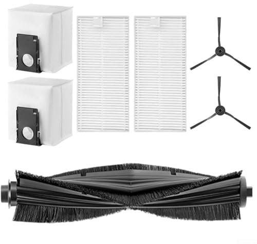 Juego completo de cepillo principal, cepillos laterales, filtros y bolsas de polvo para robot aspirador Eureka J20
