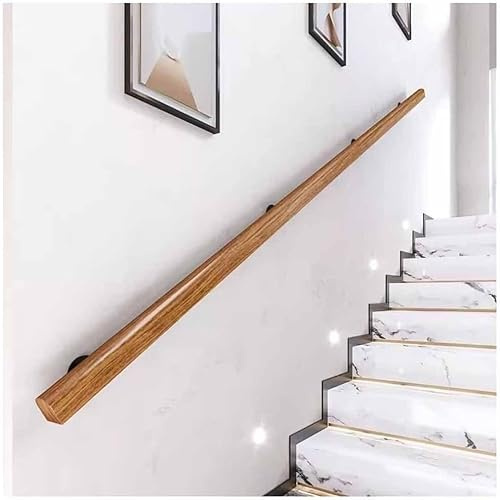 KAnduo Corrimano for Scale in Legno - Corrimano for Scale Interne ed Esterne, con Kit di Installazione for casa e Giardino, ringhiera for asili Nido Montaggio a Parete Scale Ringhiera(100cm)