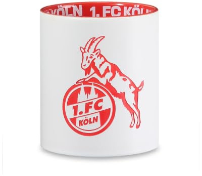 1. FC Köln Tasse Prägung weiß