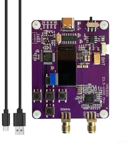 Generador de señal de 6G RF 23 5MHz 6000MHz con para pantalla OLED y circuito de carga integrado de batería de litio