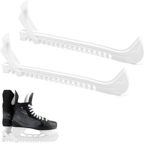 Jiaoshou Pan 1 Paar Kufenschoner Schlittschuhe, Verstellbarer Schlittschuhschoner für Erwachsene Kinder, Schlittschuhe Schoner für Eiskunstlauf & Eishockey