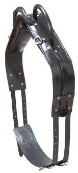 Voltigiergurt aus Leder, schwarz Pony