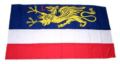 Fahne/Stockflagge Rostock 30 x 45 cm Flagge