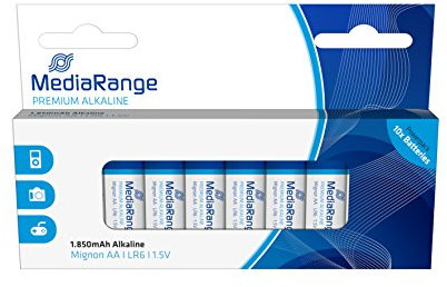 MediaRange Premium Alkaline Batterien Mignon, AA|LR6|1.5V, 10er Pack
