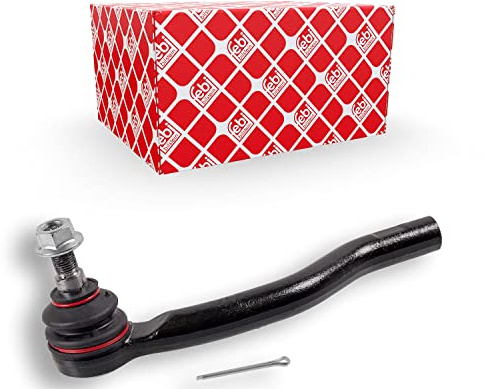 febi bilstein 42482 Spurstangenendstück mit Kronenmutter, Splint und Schmiernippel, 1 Stück