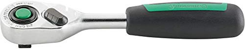 STAHLWILLE 415QR N l 1/4“ Feinzahn-Ratsche l QR Sicherheitsverriegelung l Länge 117 mm, ergonomischer 2K-Griff l Made in Germany
