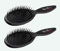FD Goods LTD Roger Para ovale, antistatische, schwarze 11-reihige Nylonborsten, 2 x pneumatische Massagebürste für alle Haarbesitzer, unisex, 1 Stück