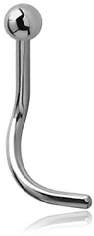 Inoki - Stud de nez Or blanc 14k avec boule