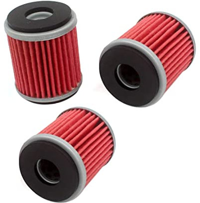 HURI 3x Ölfilter für WR 125 X (2009-2013), YZF-R 125 (2008-2013) # Hiflo HF141 / K&N KN141 / MF MF141