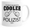 So sieht ein richtig ein richtig cooler Polizist aus Tasse Berufe MoonWorks® weiß unisize