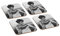 Untersetzerset aus Holz, Motiv: Junger Leonardo DiCaprio, mit der Aufschrift „Kiss Me“, 4er Set