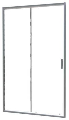 ONDÉE Porte de douche NAPA 140x195cm Façade portes coulissantes traitement | Installation réversible, 5mm), Verre trempé 6mm, anticalcaire profilé chromé, simple rapide, entretien facile au quotidien