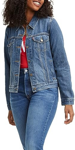 Levi's Women's Original Trucker Denim jacket, Soft As Butter Dark, XS