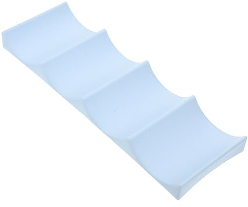 BESTONZON Europäischen Stil Weinregal Kunststoff Weinflasche Display Stapelmatte Kann Einfach Stacker Küchenschrank Kühlschrank Lagerregal (Dunkelgrau)