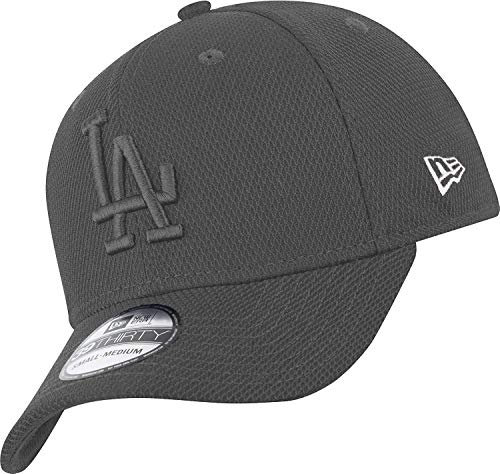 New Era Los Angeles Dodgers 39thirty Stretch Cap Diamond Era Tonal Grey - L-XL