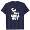 Peanuts T-Shirt Beruhige dich Snoopy Schwarz Unisex Erwachsene Klassische Passform Kurzarm Standardlänge S