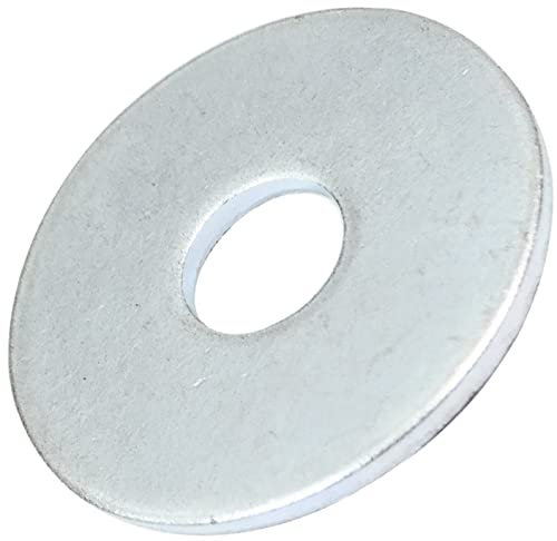 AERZETIX - C44414 - Lot de 20 Rondelles plates larges M6x22 mm - épaisseur 1.5 mm - DIN9021 - en acier zingué - couleur argent - assemblage boulon vis écrou serrage étanchéité fixation
