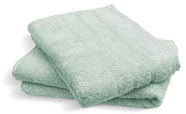 jilda-tex Ocean Safe Handtuch Duschtuch Badematte Set 500GSM 100% Bio-Baumwolle 100% biologisch abbaubar GOTS Cradle to Cradle Gold Fair Wear Foundation (2er-Set Duschtuch (2X 70x140cm), Mint)