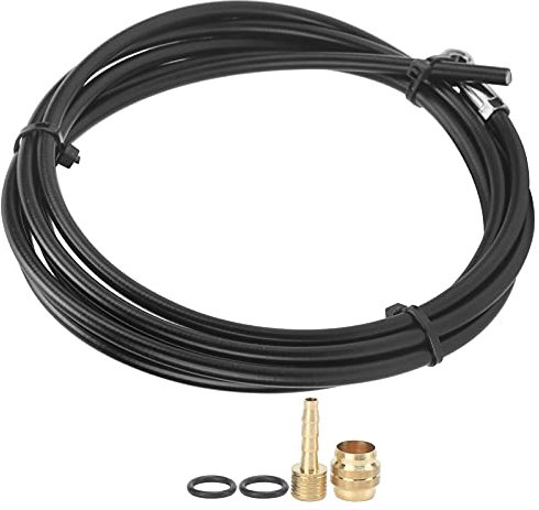 Keenso Fahrrad Bremsleitung, Fahrrad Scheibenbremse Ölschlauch 2m Gummi Bremsschlauch Kompatibel für Magura MT4 / MT4E / MT5 Bremse Fahrrad und Ersatzteile