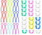 Spulenhalter Clips, 50 Stück Bunte Bobbin Thread Buddies Spulenklemmen für Fadenspule Organisierendes Nähen