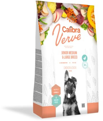 CALIBRA Dog GF Verve JR Medium Large Breed Paw Polo 12 kg