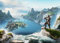 Displate Offiziell Elder Scrolls Skyrim MetallPoster Magnetische Befestigung Inklusive Lizenziert Bilder Hochwertiges Poster TES Online High Isle - High Isle Key Art Poster 45 cm x 32 cm