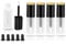Cositina 5 Pcs 5ml Frosted Glass Lip Gloss Tubes Refillable Square Lip Glaze Tube Vials Mini Lip Balm Bottle Container with Wands & Stoppers for Women Girls DIY Makeup Travel