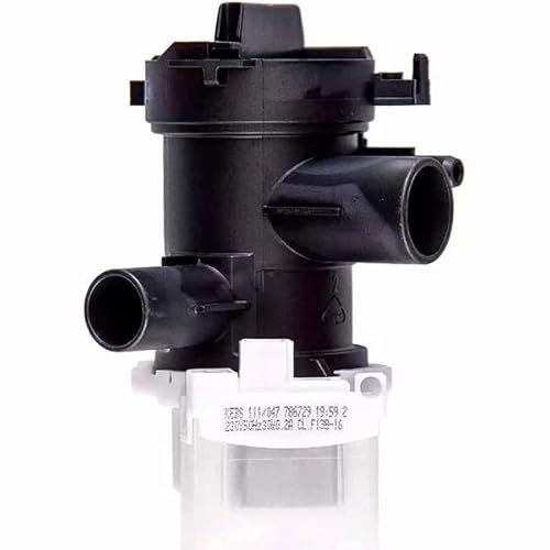 RECAMBIOS DREYMA Bomba Desagüe Lavadora 30W Compatible 220V 240V Código 145212 compatible con Bosch Siemens Balay Neff Constructa Alta Eficiencia Instalación Rápida Filtro Protección