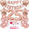 Deko 25. Geburtstag Frauen Tortendeko 25 Geburtstag Frauen Deko Geschenk für 25. Geburtstag Frauen Rosegold Geburtstag 25 Frauen 25 jahre Geburtstag deko Ballon 25 Geburtstag 25 jahre Frauen