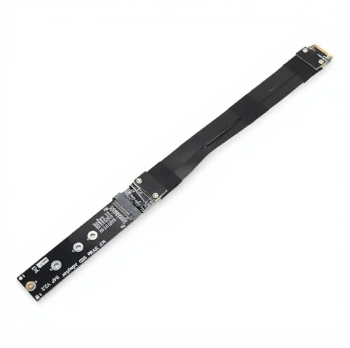 ASHATA SSD Verlängerungskabel, M.2 NVMe SSD Verlängerungskabel, PCB R44SF M.2 zu PCI E 3.0 X4 32G/BPS M Key Extender für für Linux (15cm)