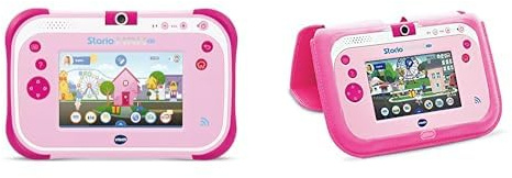 VTech Tablette STORIO Max 2.0 Rose + Etui de Protection Rose