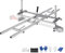 VEVOR Supporto per Troncatrice a Catena 355-914mm Mulino con Guida per Troncatrice a Binario per Motosega in Alluminio 274 cm, Supporto con Guida per Troncatrice a Catena Lavoro per Legno di Falegnami