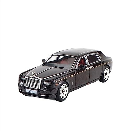 RSFIL Modellauto 1:64 for Rolls-Royce Phantom, Metalldruckguss-Spielzeugauto, maßstabsgetreues Modellauto, braunes Sammlerauto