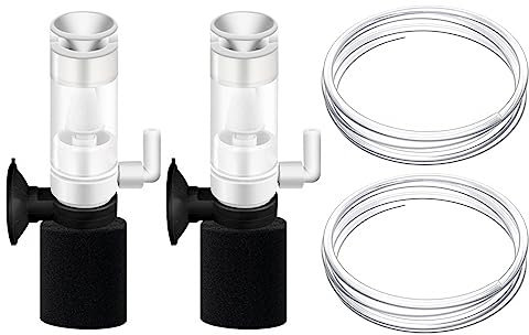 MiOYOOW Aquarium Schwammfilter,Mini Aquarium Luftpumpe Kleine Luftbetriebener Schwammfilter mit Schlauch für Aquarium Aquarien
