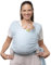 Boba Baby Tragetuch Neugeborene - Elastisches Babytragetuch und Stilltuch für Unterwegs - Einfach zu binden - Babytrage Neugeborene ab Geburt bis 16kg (Serenity Light Blue)