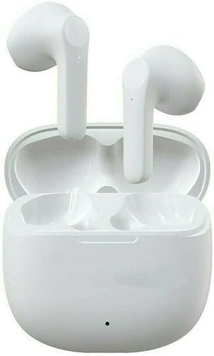 Bluetooth Wireless Headphones,True Wireless Earbuds Bluetooth 5.1,IPX7 Waterproof,with Noise Cancellation & Sound,24H Playtime with Charging Case, Wireless Earbuds for IOS/Samsung/Android (White)