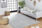 Livabliss Outdoor Teppich wetterfest, Boston - In und Outdoor Teppich für Balkon 120x170 cm, Terrasse, Garten, Küche - Outdoor Teppich Boho Style, Teppich für draußen - Teppich Grau