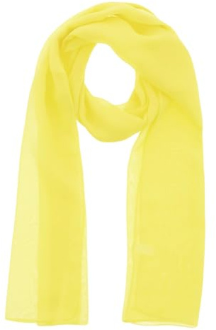 WESTEND CHOICE Damen-Chiffon-Schal, einfarbig, weich, Kopftuch, für Mädchen, durchsichtig, 150 x 45 cm