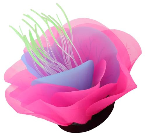 Ipetboom Decorative Water Lily Craft for Fish Tank Vibrant Aquarium Plant Decoration Easy Care Adornment for Aquatic Scenes Safe Design for Home Office Aquariums