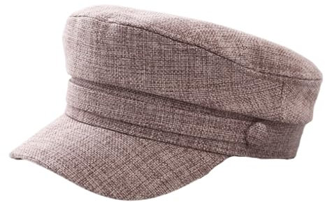 crazy bean Cappello con Visiera Uomo Donna Cappello Militare in Poliestere Classico Cappello da Baker Elegante Newsboy cap