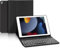 IVEOPPE Keyboard for iPad 9th Generation 2021, UK Layout Keyboard for iPad 8th 2020/ 7th 2019, Detachable Bluetooth Keypad for Air 3, Black