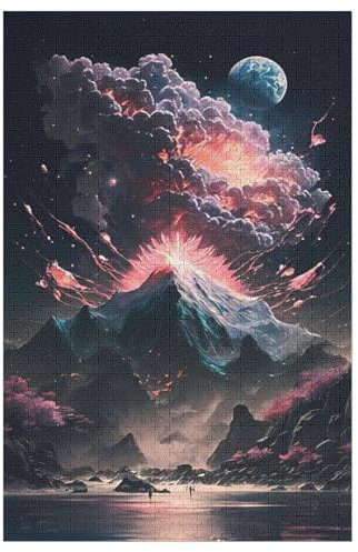1000-teiliges Puzzle Für Erwachsene, Kirschbaum, japanische Kunst -Puzzle, Dekompressionsspiel, Spielzeugpuzzles, Geburtstagsgeschenke 78×53cm